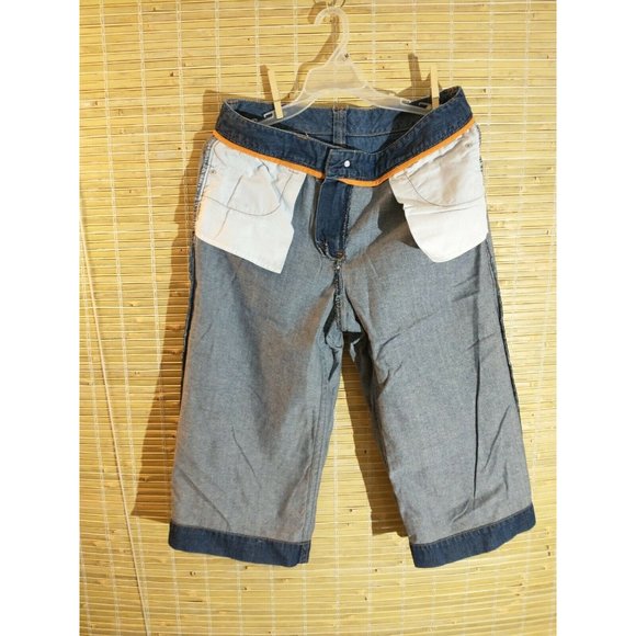 Liz Claiborne Womens Denim Wide Leg Capri Pant Cot - Picture 4 of 8